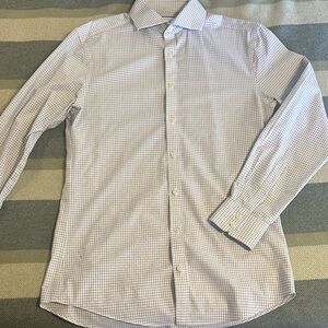 Charles Tyrwhitt Light Blue Check Dress Shirt